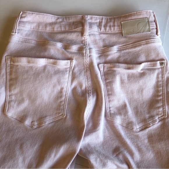 Mavi Viola High Waist Jeans Size 26/27 Raw Hem Ankle Pink‎ Denim - Picture 6 of 12